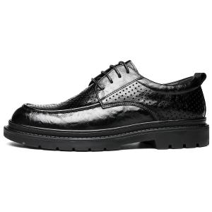 CHINT Повседневные кожаные туфли мужские низкие, черные