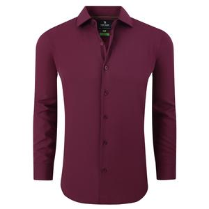 Рубашка на пуговицах Tom Baine Performance Stretch Solid, цвет burgundy