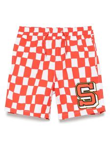 Плавки-шорты в клетку Stella McCartney Kids, красный