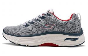 Кроссовки для бега Max Cushioning для мужчин с низким верхом серого/синего цвета Skechers