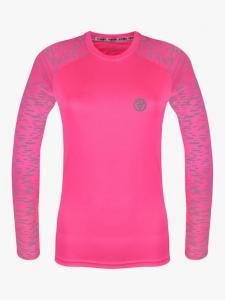 Светоотражающая футболка с длинным рукавом для бега Proviz, Pink