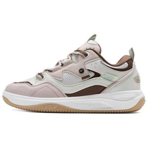 XTEP Кроссовки для скейтбординга Kailang с противоскользящим износостойким верхом, женские, белые, розовые