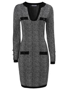 Вязаное платье Influencer, черный