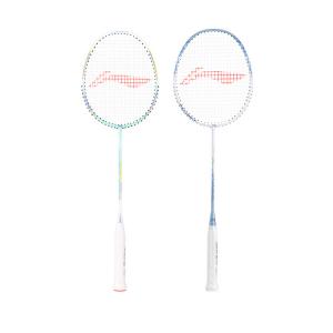 LINING Полноуглеродная ракетка для бадминтона, тип Control, универсальная, для защиты, продвинутый уровень, 675 мм, Cyan+Light Blue