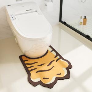 Dajiang Ковер для ванной комнаты A1-Toilet Mat 50х55 см, впитывающий, для туалета и умывальника, противоскользящий