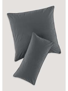 Наволочка из перкаля антрацитового цвета Hessnatur, 40 x 40 см