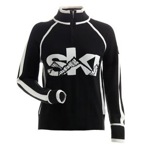 Женский лыжный свитер Nils, Black/White