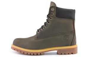 Мужские уличные ботинки Timberland из кожи, темно-серый