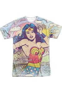 Футболка с коротким рукавом для взрослых из полиэстера DC Comics Hometown Girl Gildan, белый