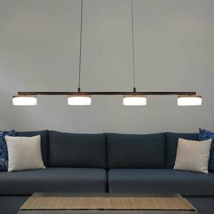 Светодиодный подвесной светильник Näve Cimo, железо / акриловое стекло - черный - 4 лампы