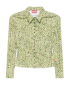 Зеленый топ со стильным дизайном Diesel, зеленый