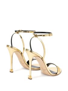 Elisabetta Franchi сандалии Étoile 105 мм, золотистый