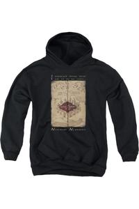 Толстовка с капюшоном Harry Potter и словами с Карты Мародеров Gildan, черный
