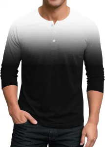 Мужская футболка хенли с коротким рукавом, летняя, casual