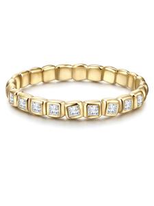 Glanzstücke München Кольцо из стерлингового серебра с кубическим цирконием в оправе из желтого золота