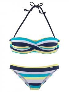 Верх бикини Venice Beach, цвет marine/gelb/gestreift