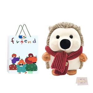 Милый шарф Prickly Mr. Hedgehog плюшевая кукла высотой 18 см Whoops, красный