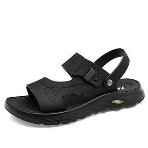 EGCHI Пляжные шлепанцы мужские черные