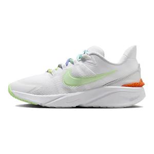 Star Runner 4 Next Nature SE GS 'White Vapor Green' Nike, белый/Photon серый/Dutch оранжевый/Vapor зеленый