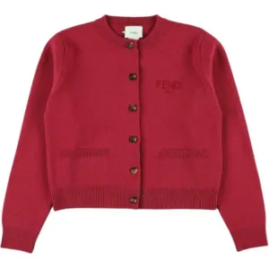 Детский свитер Crew Neck Moderate FENDI, красный