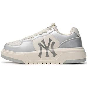 Массивные коньковые кеды Unisex Low Top MLB, серый серебристый