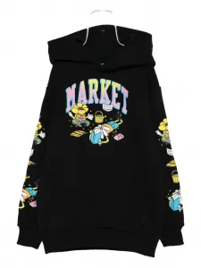 Толстовка с графическим принтом Market, черный