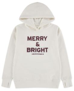 Детская толстовка с капюшоном "Веселый и яркий" abercrombie kids, Anf Light Gray Heather