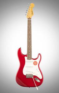 Электрогитара Squier Classic Vibe '60s Stratocaster Electric Guitar, with Laurel Fingerboard, Candy Apple Red