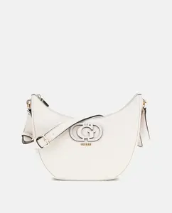 Сумка через плечо с молнией и ручкой Guess, белый