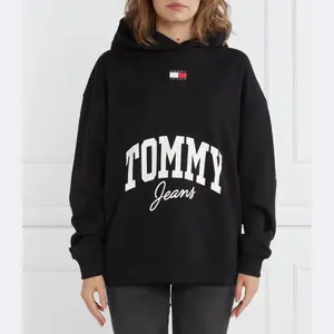 Новая университетская толстовка оверсайз Tommy Hilfiger, черный