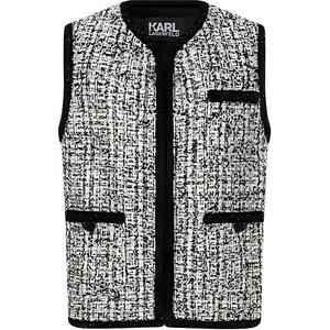 Жилет KARL LAGERFELD SS24 Женский Черно-белый KARL LAGERFELD / Karl Lagerfeld Jeans