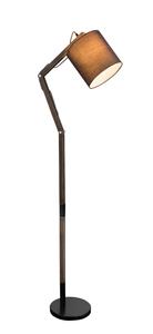 Торшер Globo, 49,5x157 см, коричневый/черный