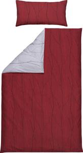 Двустороннее постельное белье REDBEST 209653 2-teilig, серый - красный - 135 х 200 см