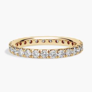 Кольцо Riviera Pavé Diamond Eternity из 14-каратного желтого золота (1 карат Tw. - HI / SI1-SI2) Blue Nile