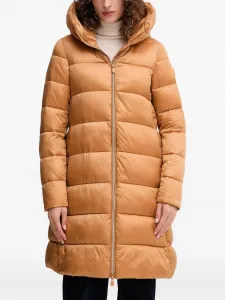Стёганое пальто с капюшоном Lysa Save The Duck, коричневый