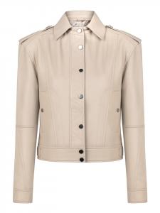 Кожаная куртка бежевого цвета Felix Hardy