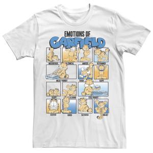 Мужская футболка с плакатом Garfield Emotions Of Garfield Licensed Character