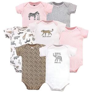 Боди для девочки cotton, modern pink safari, 6-9 месяцев Hudson Baby
