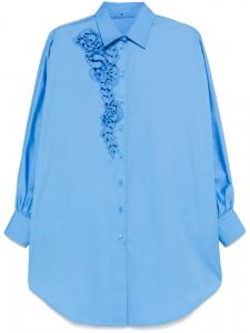 Ermanno Scervino рубашка с вышивкой, синий