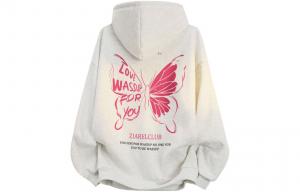 Толстовка Unisex Hooded Moderate Heavyweight ZIAREL, белый heather серый