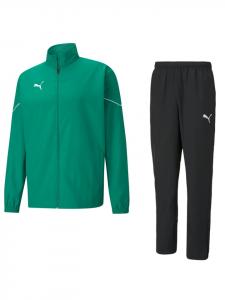 Puma Футбольный презентационный костюм зеленого цвета