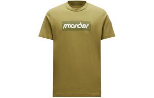 Футболка с принтом логотипа Moncler, зеленый
