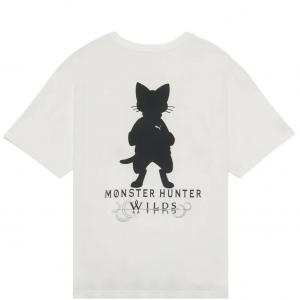 Футболка Unisex Monster Hunter Wilds FW25 Airou Silhouette PUMA, белый