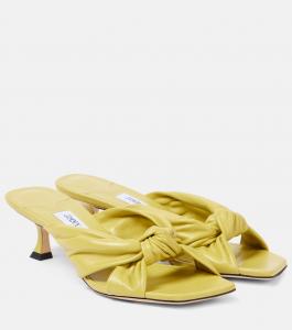 Кожаные сандалии Avenue 50 Jimmy Choo, Sunbleached Yellow