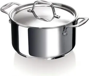 Кастрюля BEKA Chef с крышкой, 2,4 л, нержавеющая сталь, керамика, газ, галоген, индукция, герметичная плита, нержавеющая сталь Beka Cookware