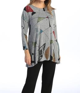 Прима Слинки вязаный топ в сером меланже Jess & Jane, серый