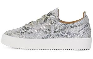 Женские кожаные кроссовки Gail Python-print от Giuseppe Zanotti