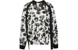 Топ с длинным рукавом с цветочным принтом Max Mara MaxMara, белый