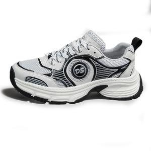 SENJIALUO Абразивостойкие дышащие легкие низкие повседневные туфли для мужчин с эффектом увеличения роста белый черный, цвет White Black