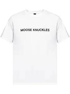 Футболка с логотипом Moose Knuckles, белый